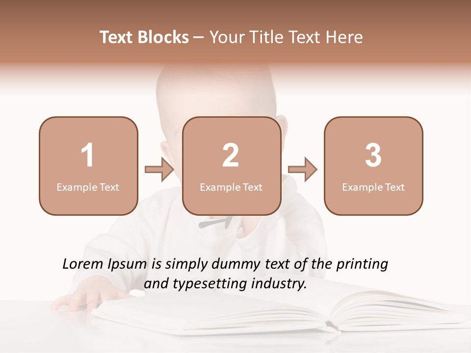 Isolated Infant Human PowerPoint Template