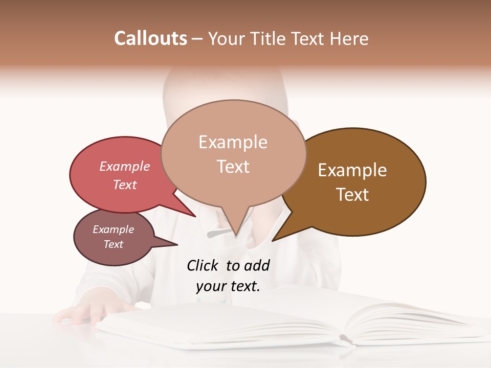 Isolated Infant Human PowerPoint Template