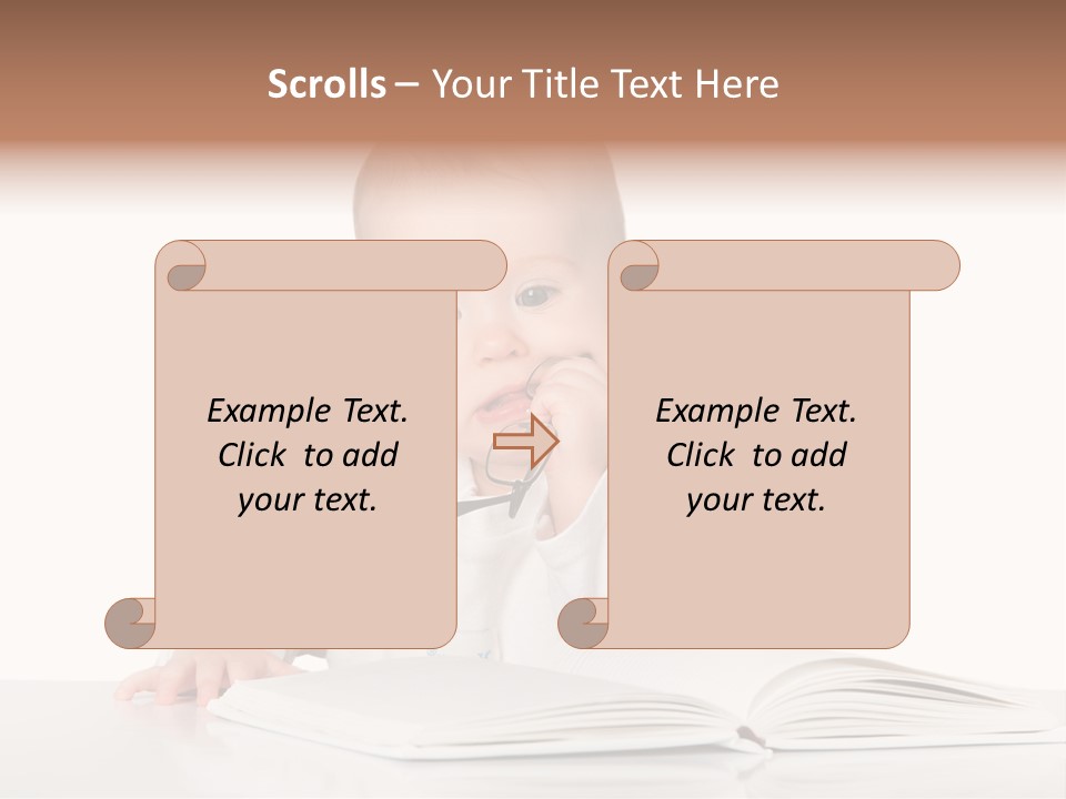 Isolated Infant Human PowerPoint Template