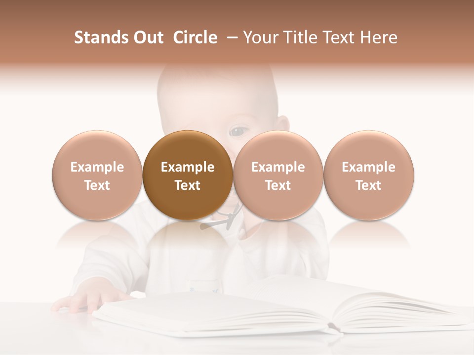 Isolated Infant Human PowerPoint Template