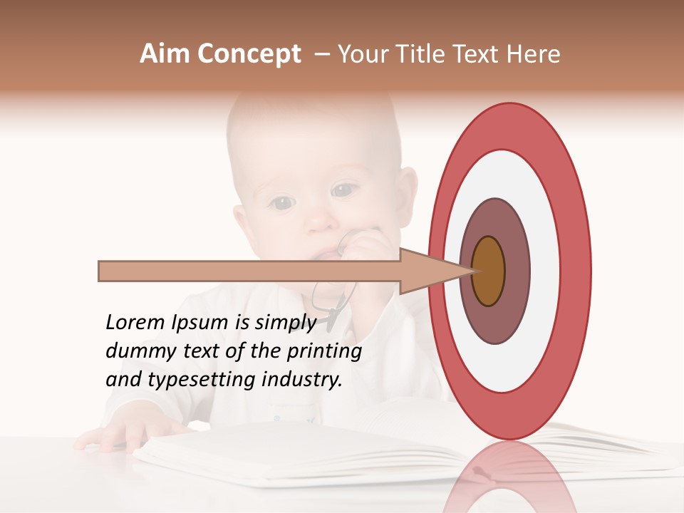 Isolated Infant Human PowerPoint Template