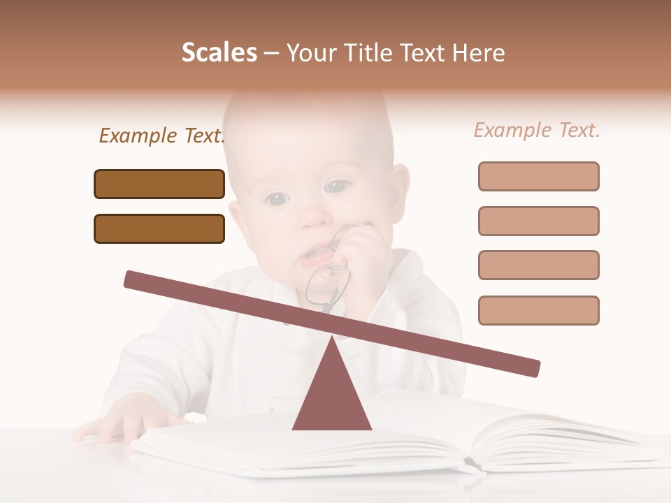 Isolated Infant Human PowerPoint Template