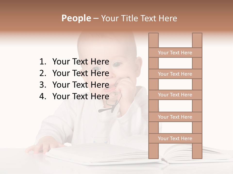 Isolated Infant Human PowerPoint Template