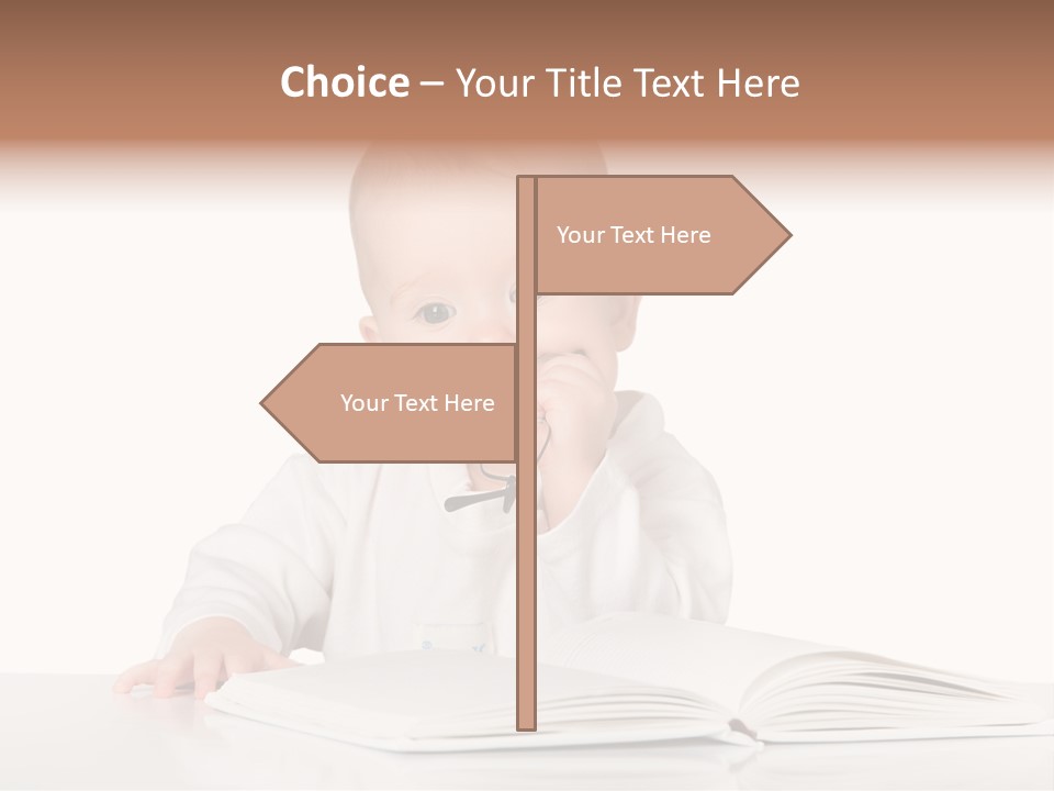 Isolated Infant Human PowerPoint Template