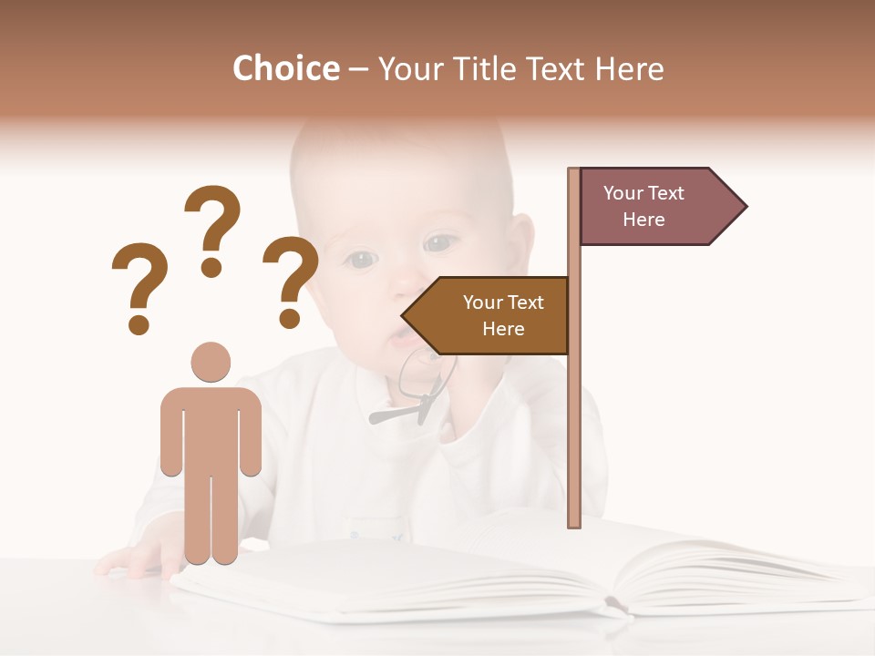 Isolated Infant Human PowerPoint Template