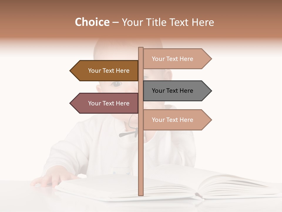 Isolated Infant Human PowerPoint Template