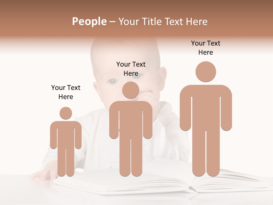 Isolated Infant Human PowerPoint Template