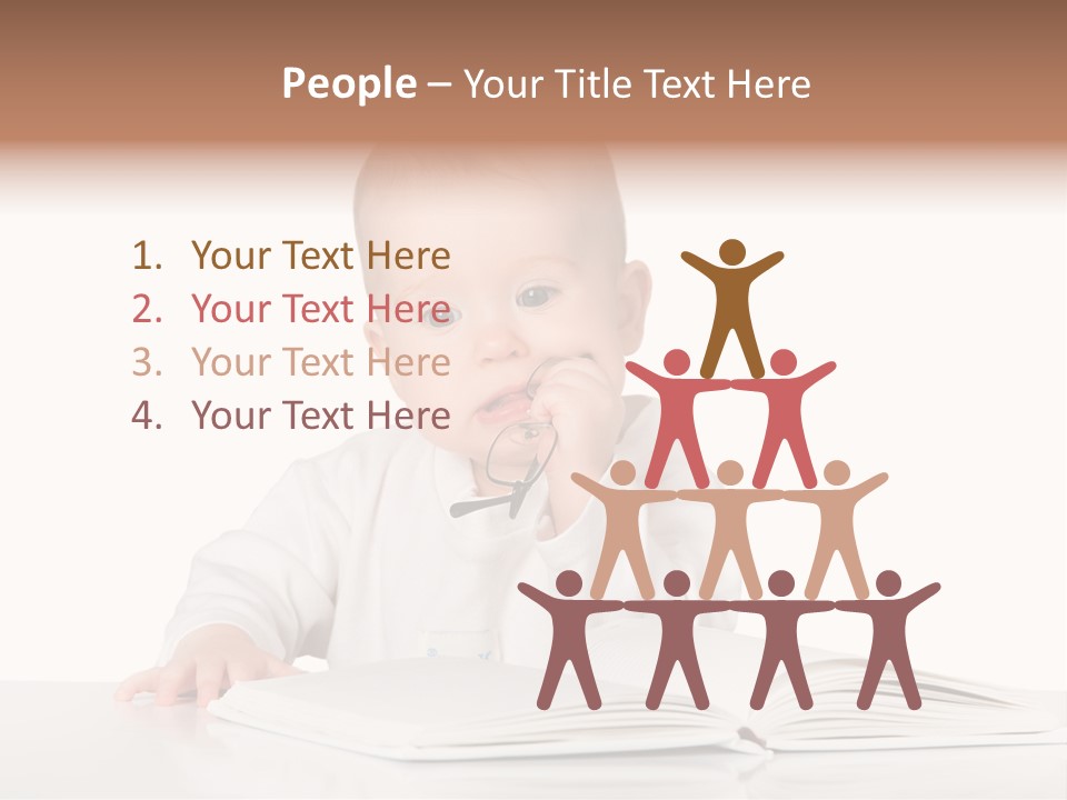 Isolated Infant Human PowerPoint Template