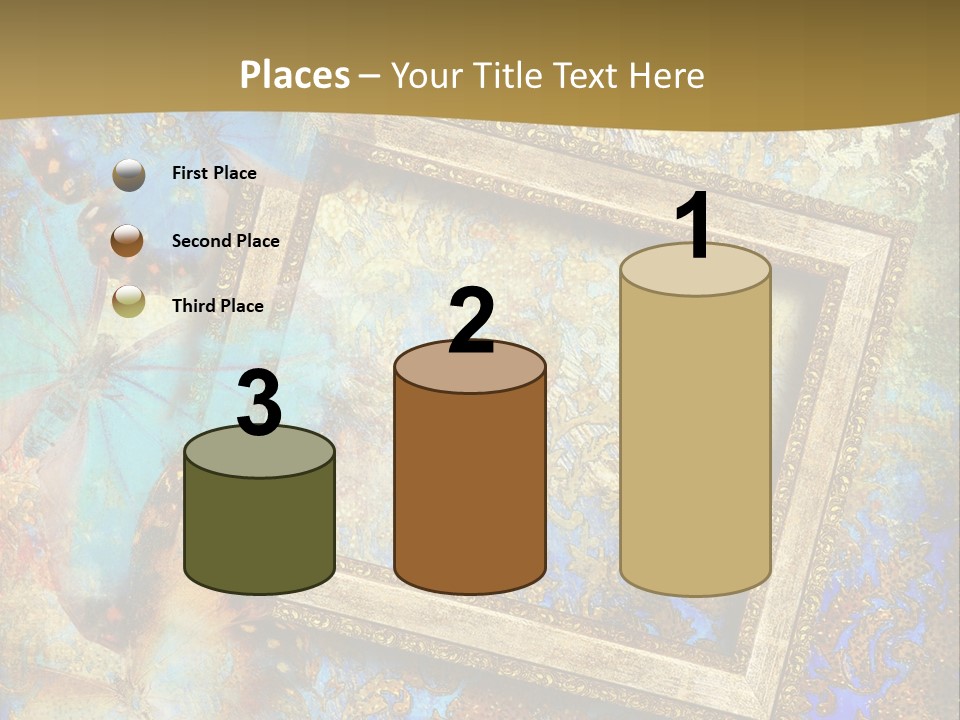 Gold Backdrop Texture PowerPoint Template