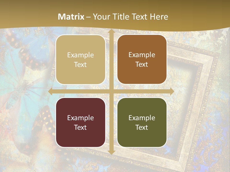 Gold Backdrop Texture PowerPoint Template