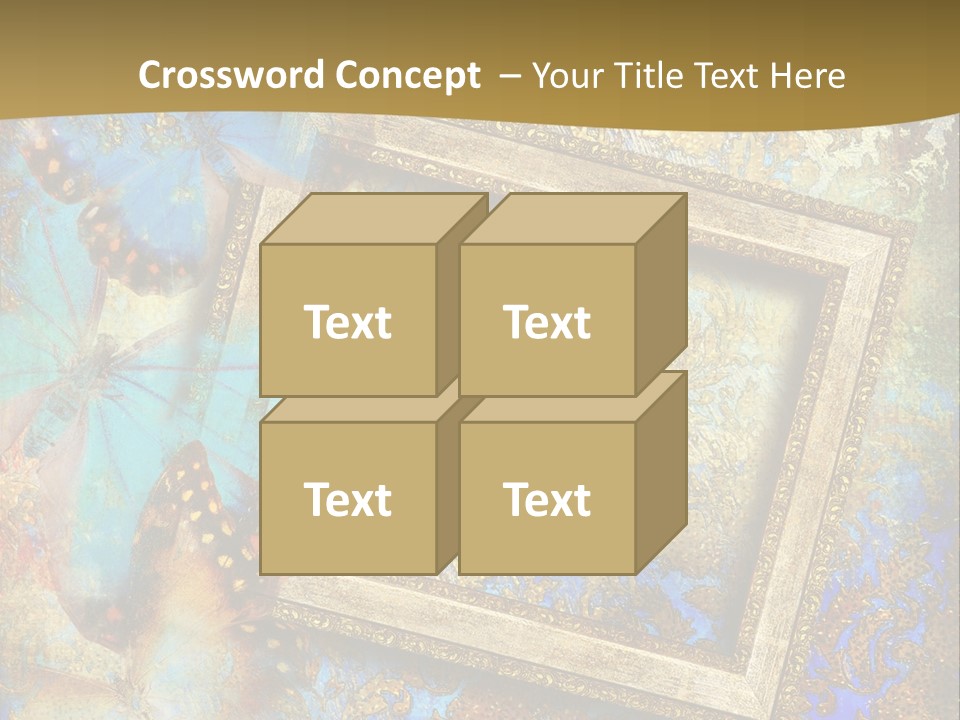 Gold Backdrop Texture PowerPoint Template