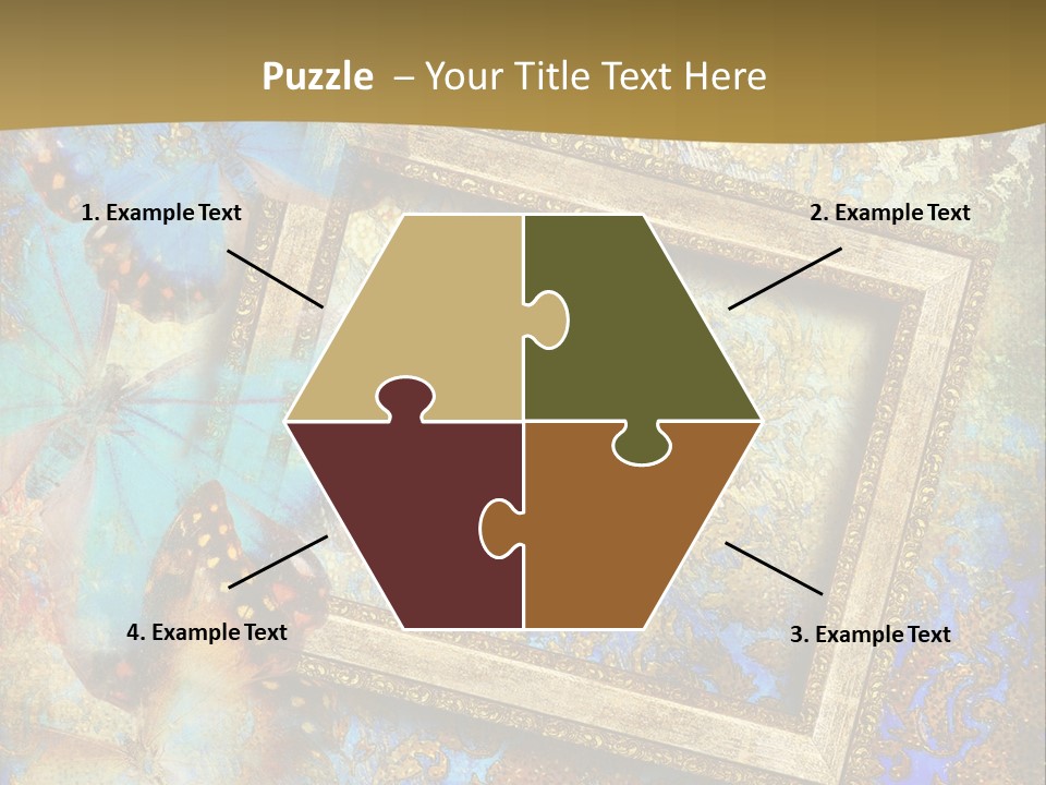 Gold Backdrop Texture PowerPoint Template