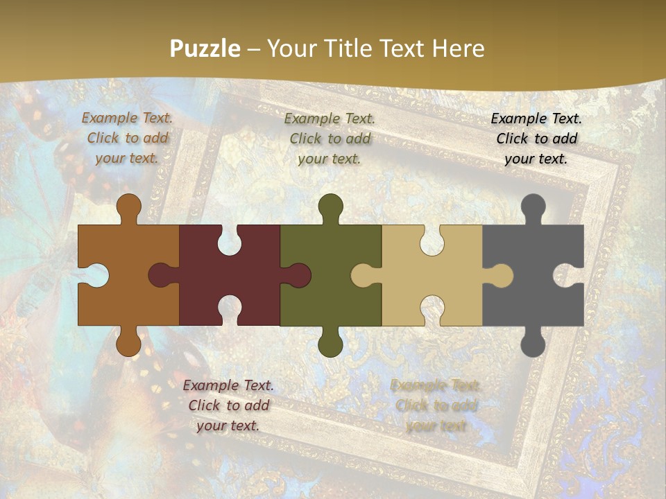 Gold Backdrop Texture PowerPoint Template