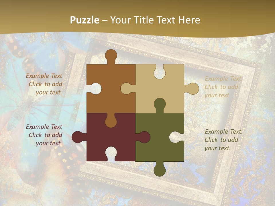 Gold Backdrop Texture PowerPoint Template