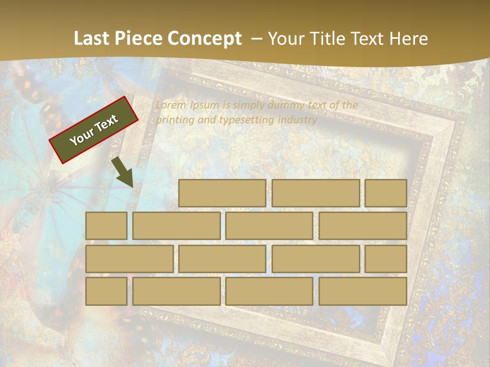 Gold Backdrop Texture PowerPoint Template