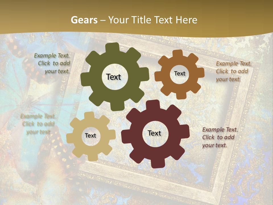 Gold Backdrop Texture PowerPoint Template