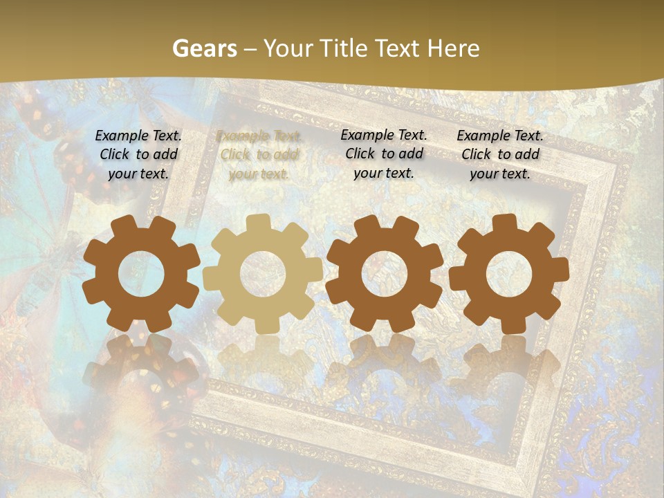 Gold Backdrop Texture PowerPoint Template