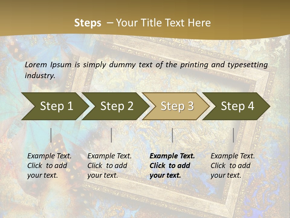 Gold Backdrop Texture PowerPoint Template