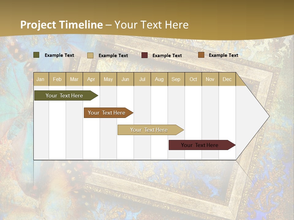 Gold Backdrop Texture PowerPoint Template