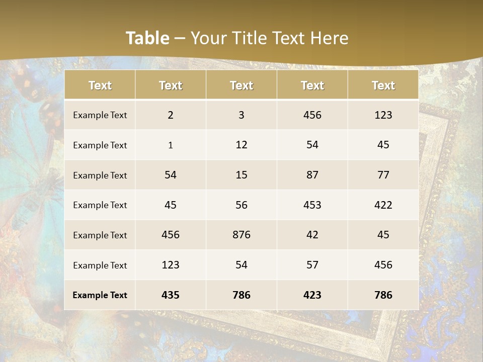 Gold Backdrop Texture PowerPoint Template