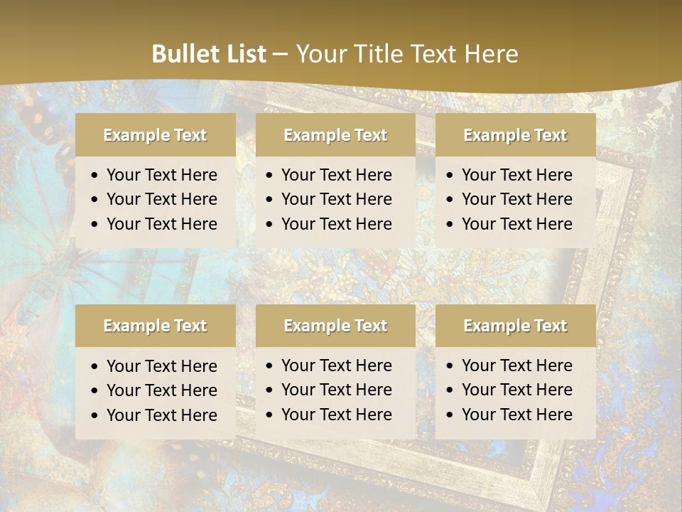 Gold Backdrop Texture PowerPoint Template