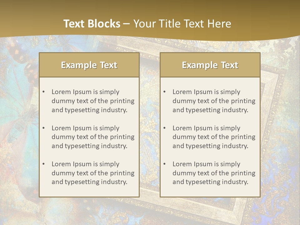 Gold Backdrop Texture PowerPoint Template