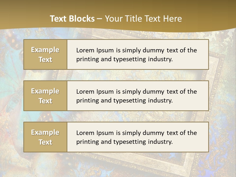 Gold Backdrop Texture PowerPoint Template