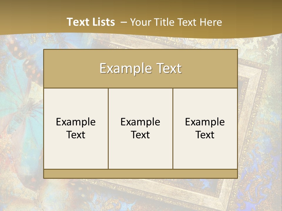 Gold Backdrop Texture PowerPoint Template