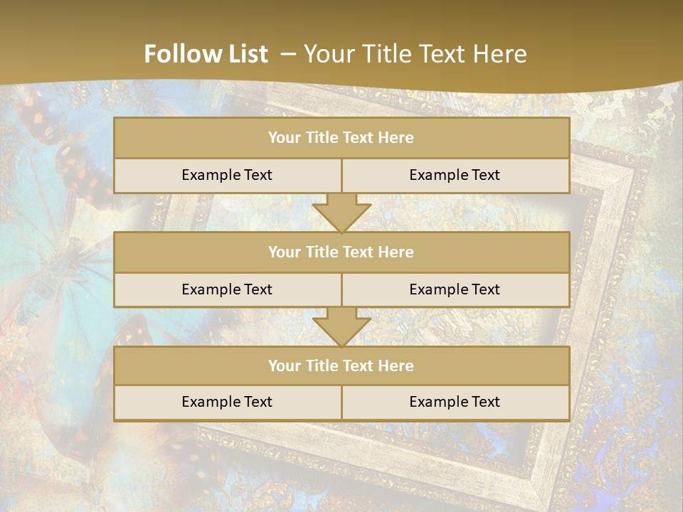 Gold Backdrop Texture PowerPoint Template