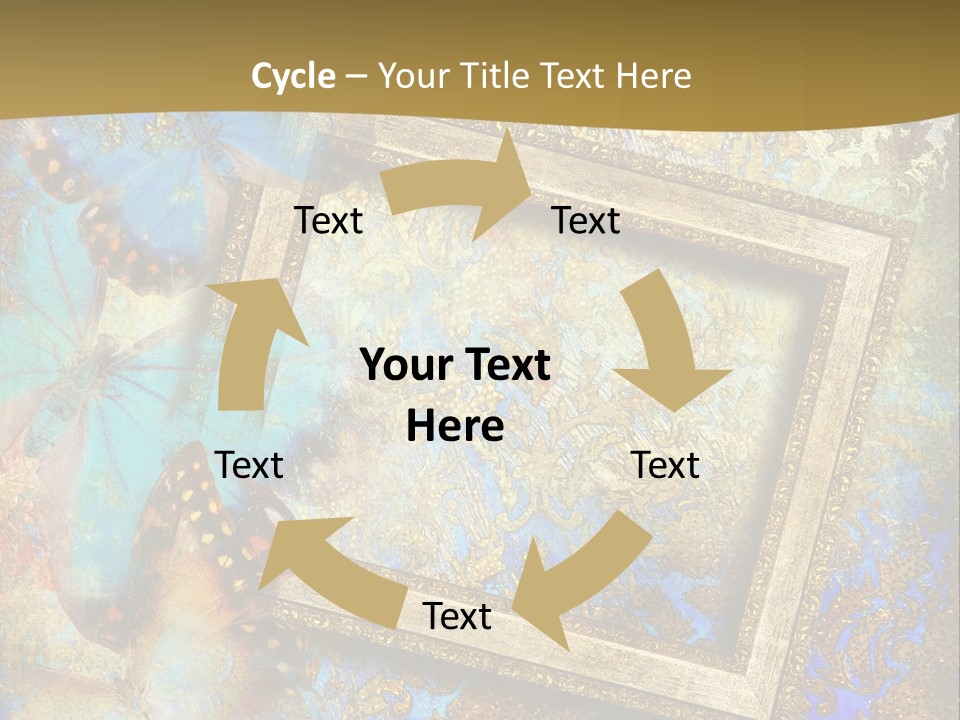 Gold Backdrop Texture PowerPoint Template
