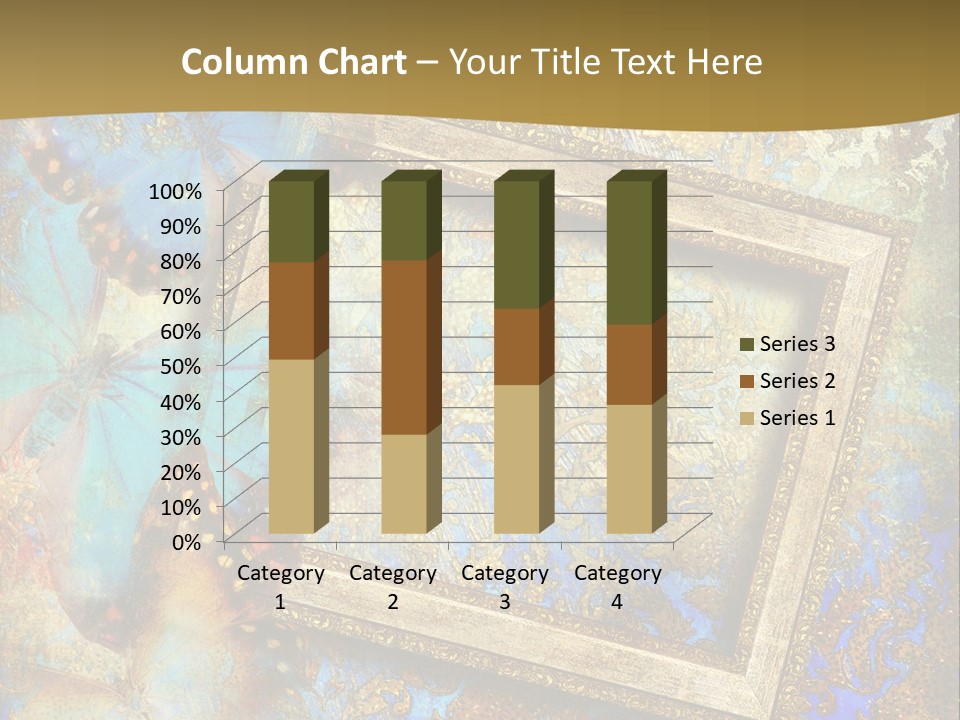 Gold Backdrop Texture PowerPoint Template