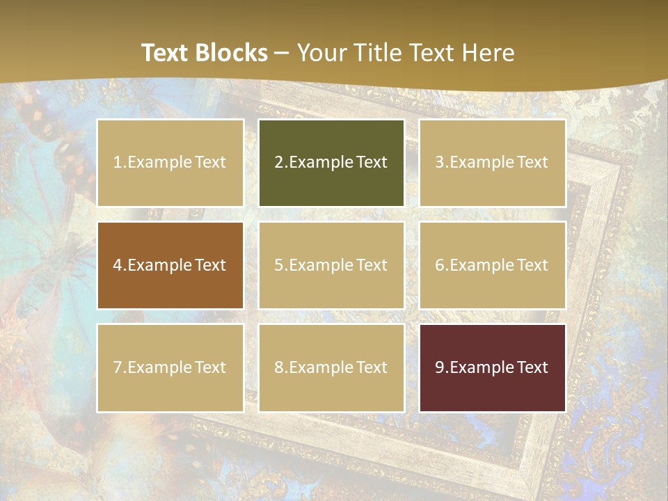 Gold Backdrop Texture PowerPoint Template