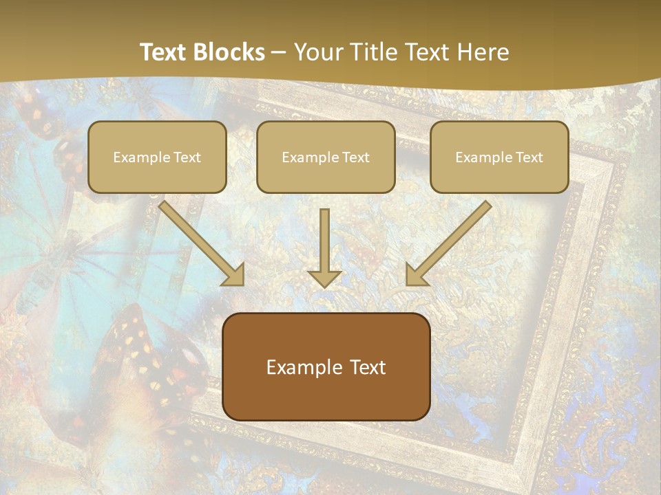 Gold Backdrop Texture PowerPoint Template