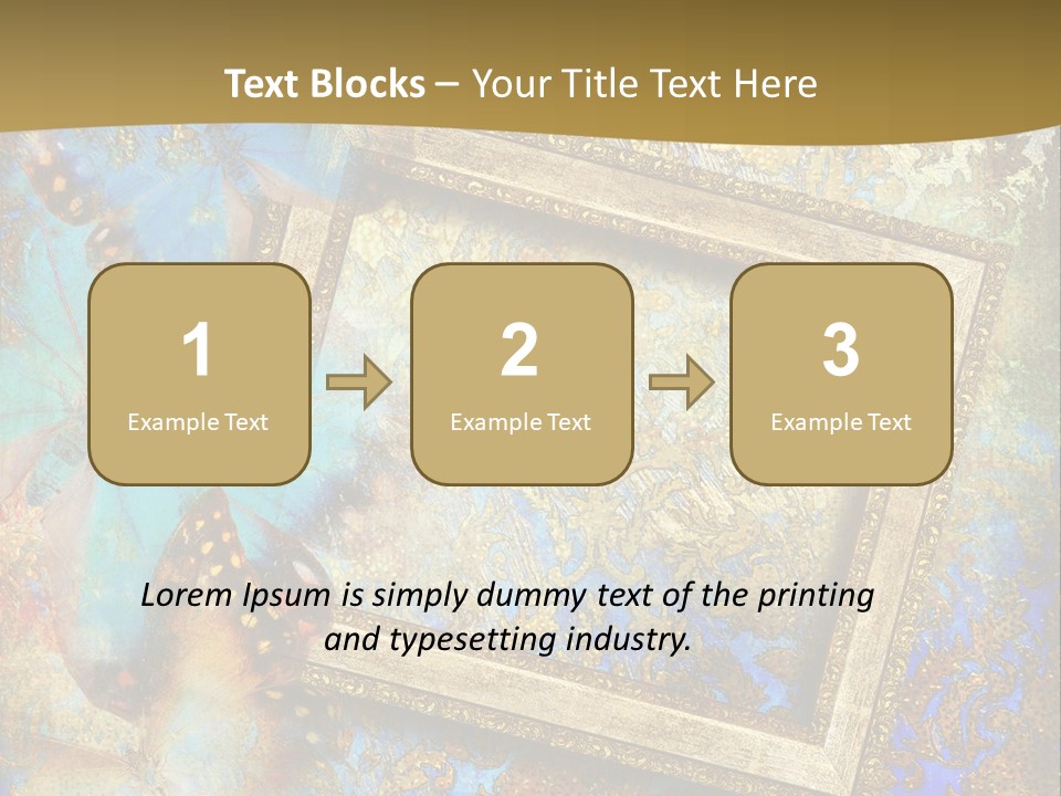 Gold Backdrop Texture PowerPoint Template