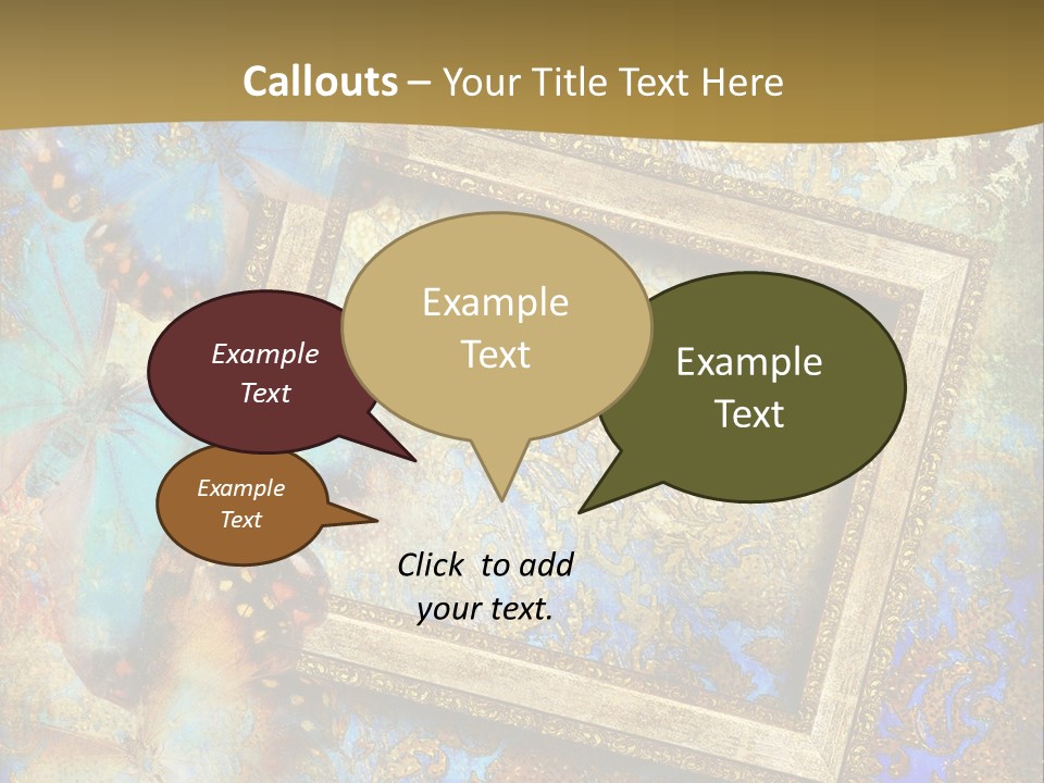 Gold Backdrop Texture PowerPoint Template