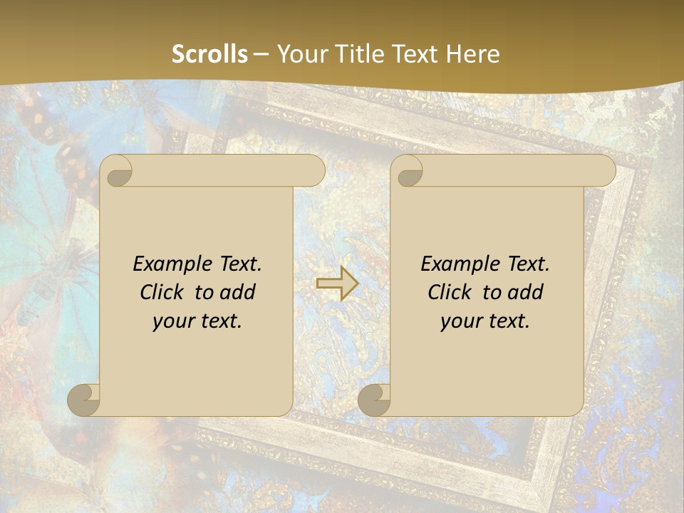 Gold Backdrop Texture PowerPoint Template