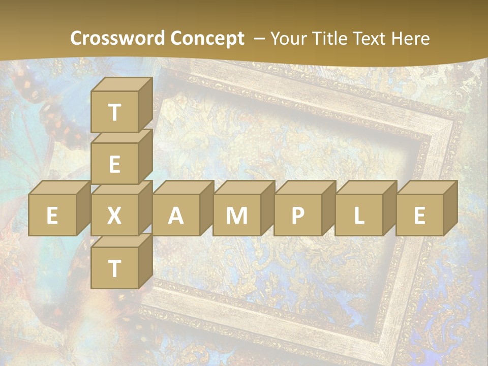 Gold Backdrop Texture PowerPoint Template