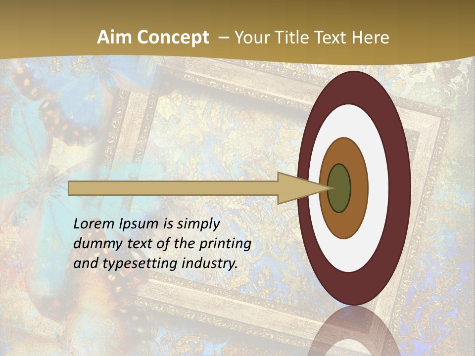 Gold Backdrop Texture PowerPoint Template