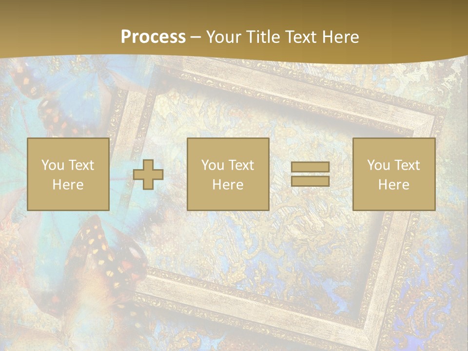 Gold Backdrop Texture PowerPoint Template