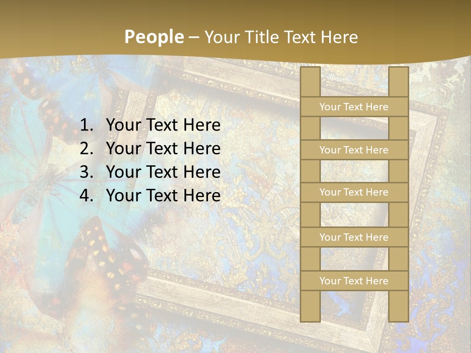 Gold Backdrop Texture PowerPoint Template