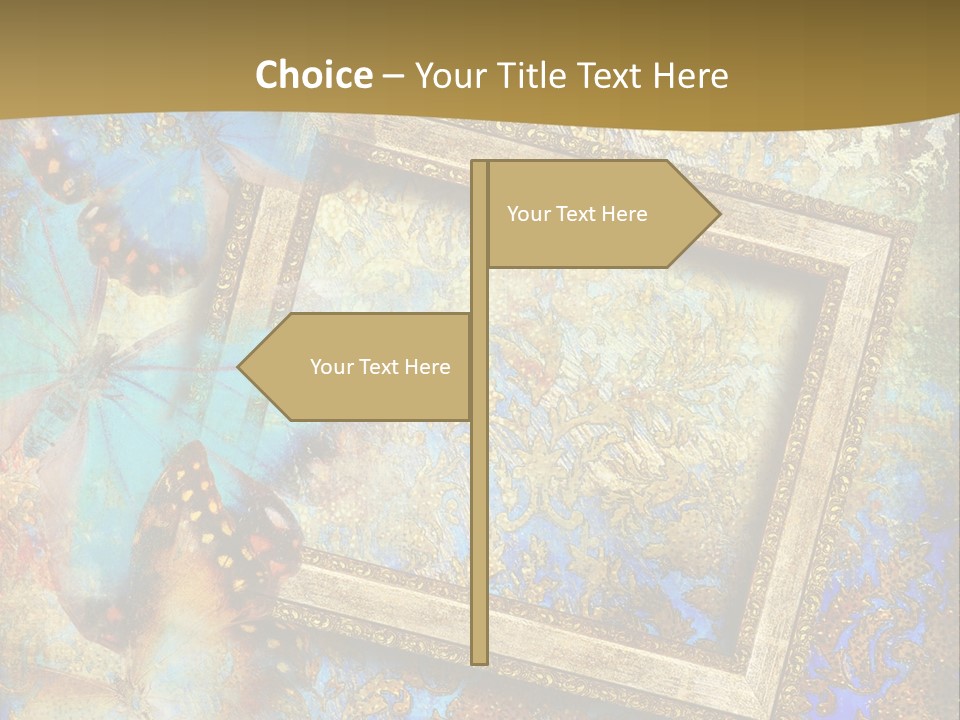 Gold Backdrop Texture PowerPoint Template