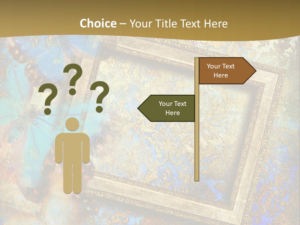 Gold Backdrop Texture PowerPoint Template