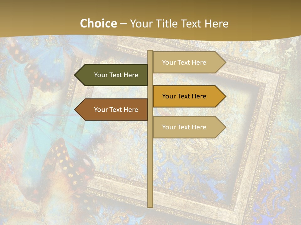 Gold Backdrop Texture PowerPoint Template