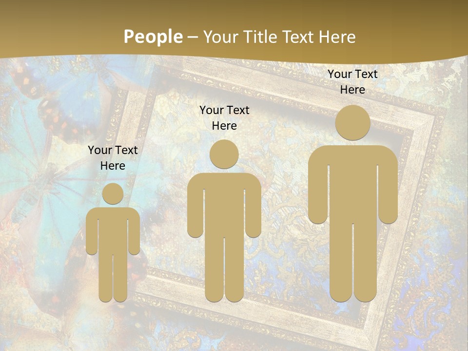 Gold Backdrop Texture PowerPoint Template