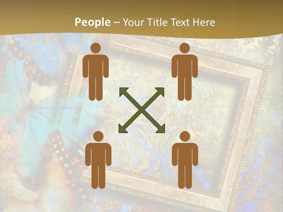 Gold Backdrop Texture PowerPoint Template