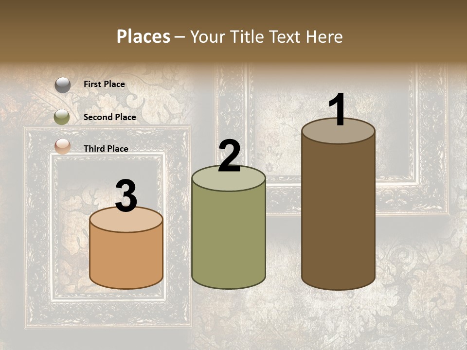 Silver Artwork Abstract PowerPoint Template