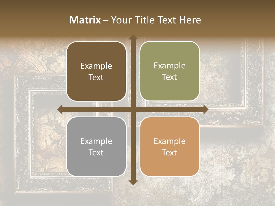 Silver Artwork Abstract PowerPoint Template