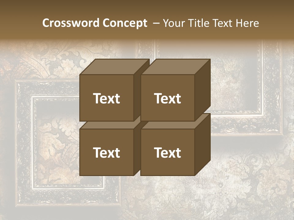 Silver Artwork Abstract PowerPoint Template