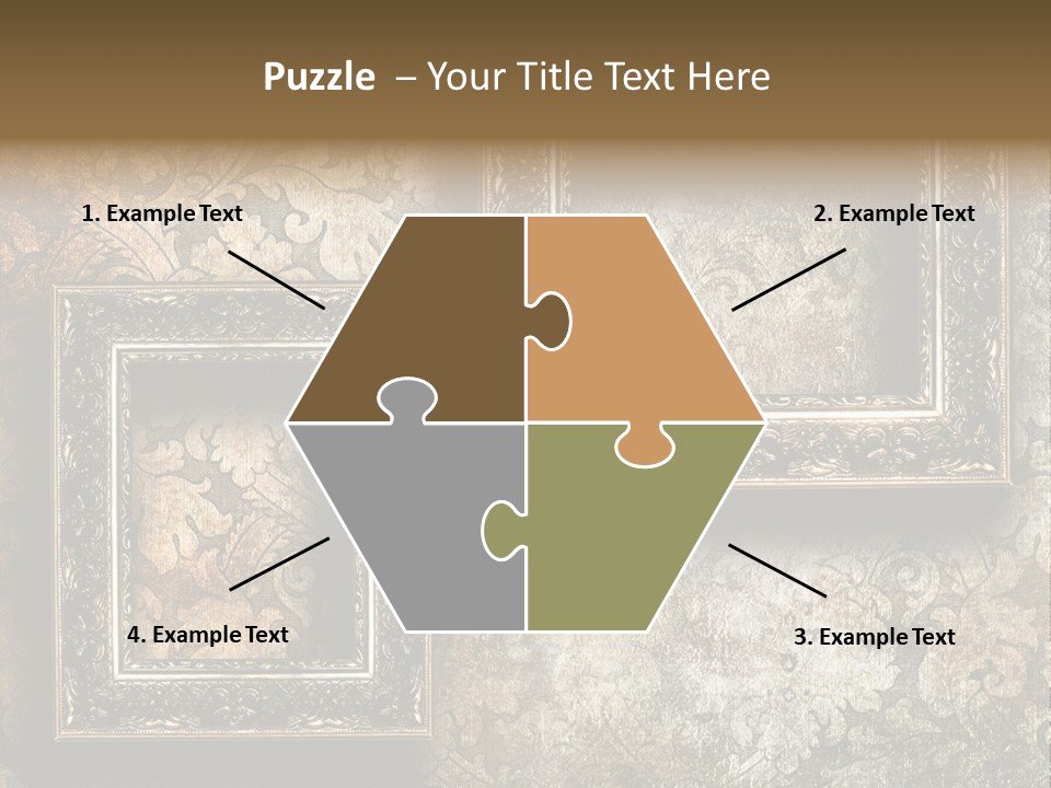 Silver Artwork Abstract PowerPoint Template