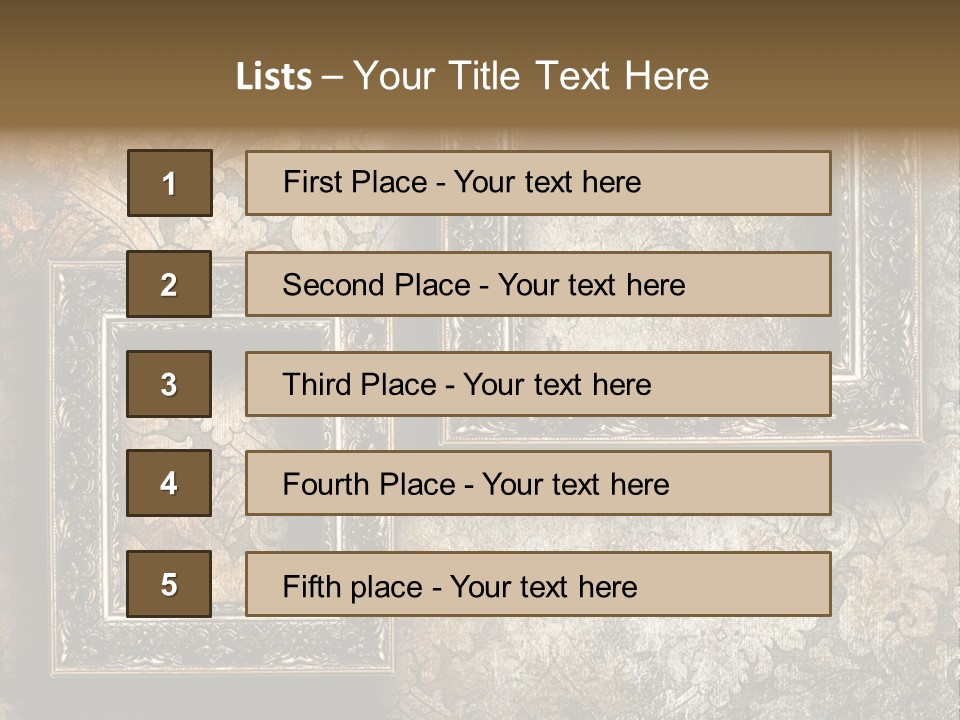 Silver Artwork Abstract PowerPoint Template